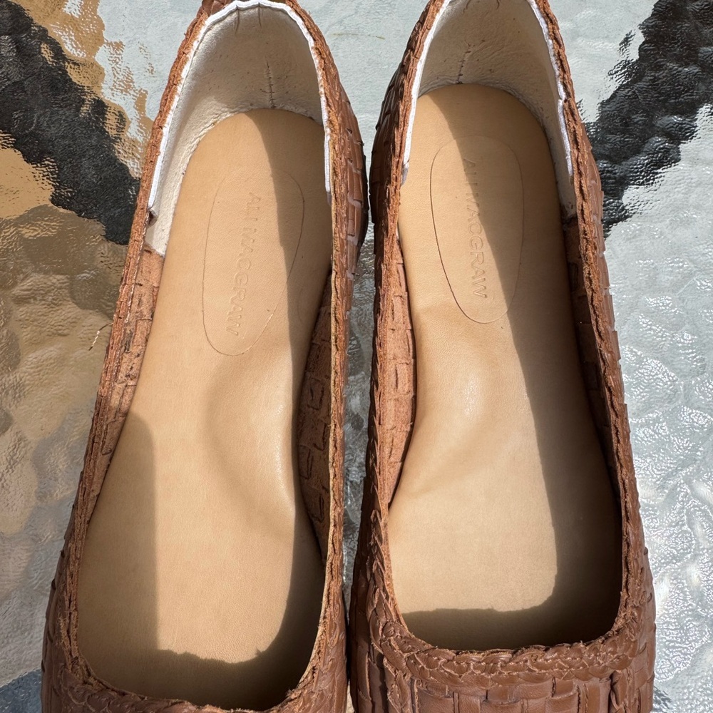 Ali Macgraw Women’s Brown Woven Loafers/Flats size 9.5 - Picture 5 of 8